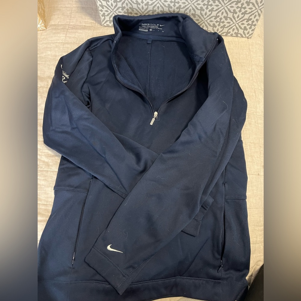 Nike Golf Mich Ultra Navy Blue Pullover Sweatshirt